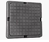 Люк полимерный квадрат Ø700 15кН 1,5 тн черный