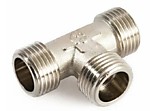 Тройник латунный переходной 3/4"х1/2"х3/4" ш/ш/ш никелированный (10/60)