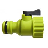 Адаптер-кран запорный 3/4" РВ (ABS, PP) (240/60 шт)  PLAMIX PL-458