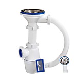 Сифон ОРИО бутылочный 3 1/2"х40/50мм для мойки универсальный с переливом 