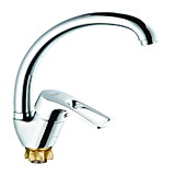 Смеситель для кухни G-LAUF 8G-8181/8G4-A181 цинк на гайке средний излив