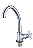 Смеситель для кухни SOLONE JIK1-A102-A цинк на гайке моно средний излив