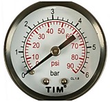 Манометр аксиальный 6 bar 1/4" TIM