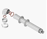 Комплект коаксиальный d 60/100-0,75м VIVAT  (Все котлы) Антилед