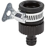 Адаптер для коннектора универсальный на кран без резьбы,1/2"x3/4"(мет.+ABS)(120/30 шт) PLAMIX PL-449
