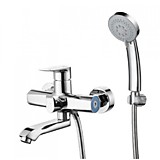 Смеситель для ванны G-LAUF GOB3-A134 цинк короткий излив Ф35