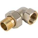 Американка угловая латунная 3/4" в-н никелированная (10/60)