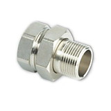 Американка прямая латунная 1 1/2" в-н никелированная (4/20)