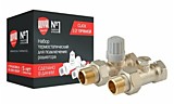 Набор термостатический для радиатора осевой ROYAL THERMO 1/2 Click