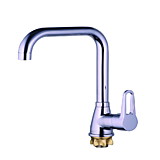 Смеситель для кухни G-LAUF SOP4-A045 ZOP4-A045 цинк на гайке высокий излив картридж Ø35