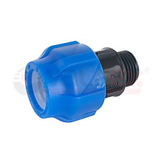 Муфта ПНД компрессионная 25х1" НР (140/35)