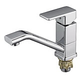 Смеситель для кухни G-LAUF GOR4-B058 цинк на гайке длинный излив