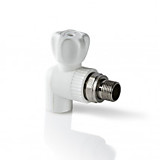 Кран шаровый для радиатора угловой PP-R 20х1/2" НР TEBO