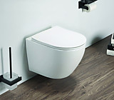 Унитаз подвесной Azario Grado безободковый (антивсплеск) с сидением микролифт 