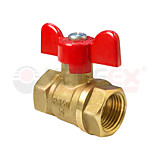 Кран шаровой 1/2" г/г бабочка