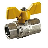 Кран шаровый газовый 1/2" ВВ бабочка TIM