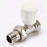 Вентиль ручной прямой 1/2" ВН никелированный с разъемным соединением Uni-Fitt