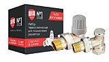 Набор термостатический для радиатора угловой ROYAL THERMO 3/4" Click
