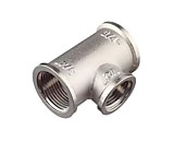 Тройник латунный переходной 3/4"х1/2"х3/4" г/г/г никелированный (10/80)