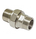 Американка прямая латунная 1/2" н-н никелированная (10/150)