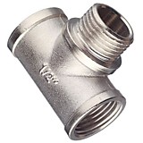 Тройник латунный 1/2" г/ш/г никелированный (10/120)