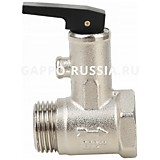 Предохранительный клапан для бойлера 1/2" с ручкой г/ш 8,5bar GAPPO