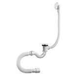Сифон для ванны S тип. клик-клак с гибкой трубой 1 1/2"х40/50 А-21089 ОРИО